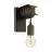 Eglo Światło Ścienne Townshend 4 Stal Czarny Brązowy | IP20 - Nadaje Się Do 1x E27 