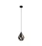 Eglo Lampa Wisząca Carlton 1 Czarny, Miedź | Nadaje Się Do E27