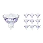 Opakowanie 10x Philips Master LED Spot GU5.3 MR16 5.8W 345lm 36D - 922-927 Dim To Warm | Najlepsze Renderowanie Kolorów - Ściemnianie - Zamienne 35W